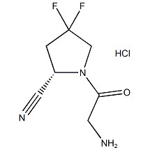 (S)-1-(2-Αμινοακετυλ)-4,4-διφθοροπυρρολιδίνη-2-τριφθοροξικό καρβονιτρίλιο Αρ. CAS:1448440-51-4