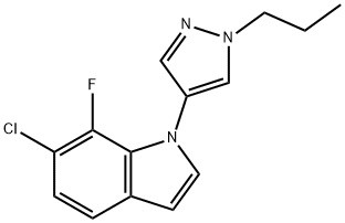 6-Χλώρο-7-φθορο-1-(1-προπυλ-1Η-πυραζολ-4-υλ)-1Η-ινδόλη CAS Αρ. : 1782070-67-0